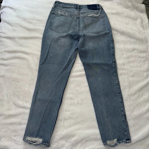 Abercrombie & Fitch Annie High Rise Girlfriend Jean 28 Distressed Loose Barrel - Picture 5 of 11